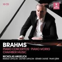 Brahms. Koncerter.Kammermusik. Nicholas Angelich (10 CD)